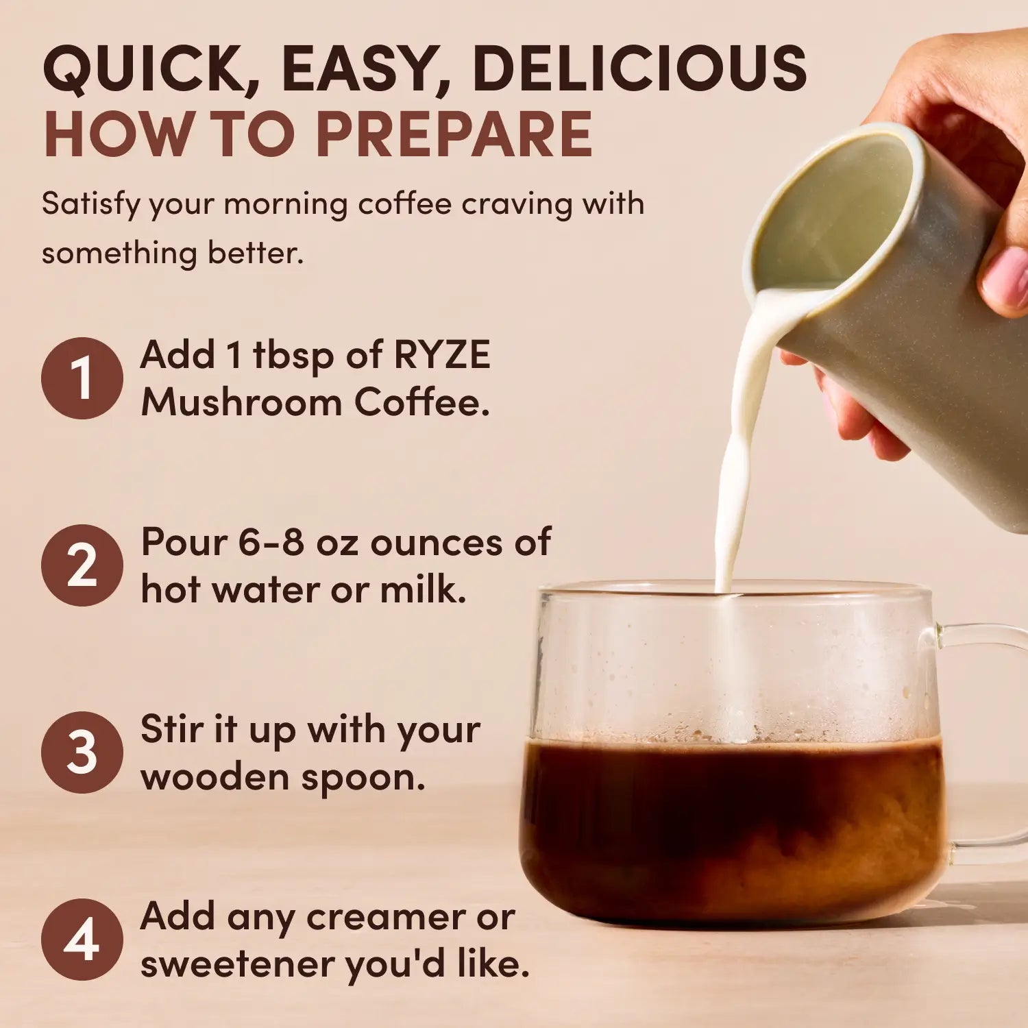 Mushroom Coffee Dark Roast (30 Servings) - Calm Energy