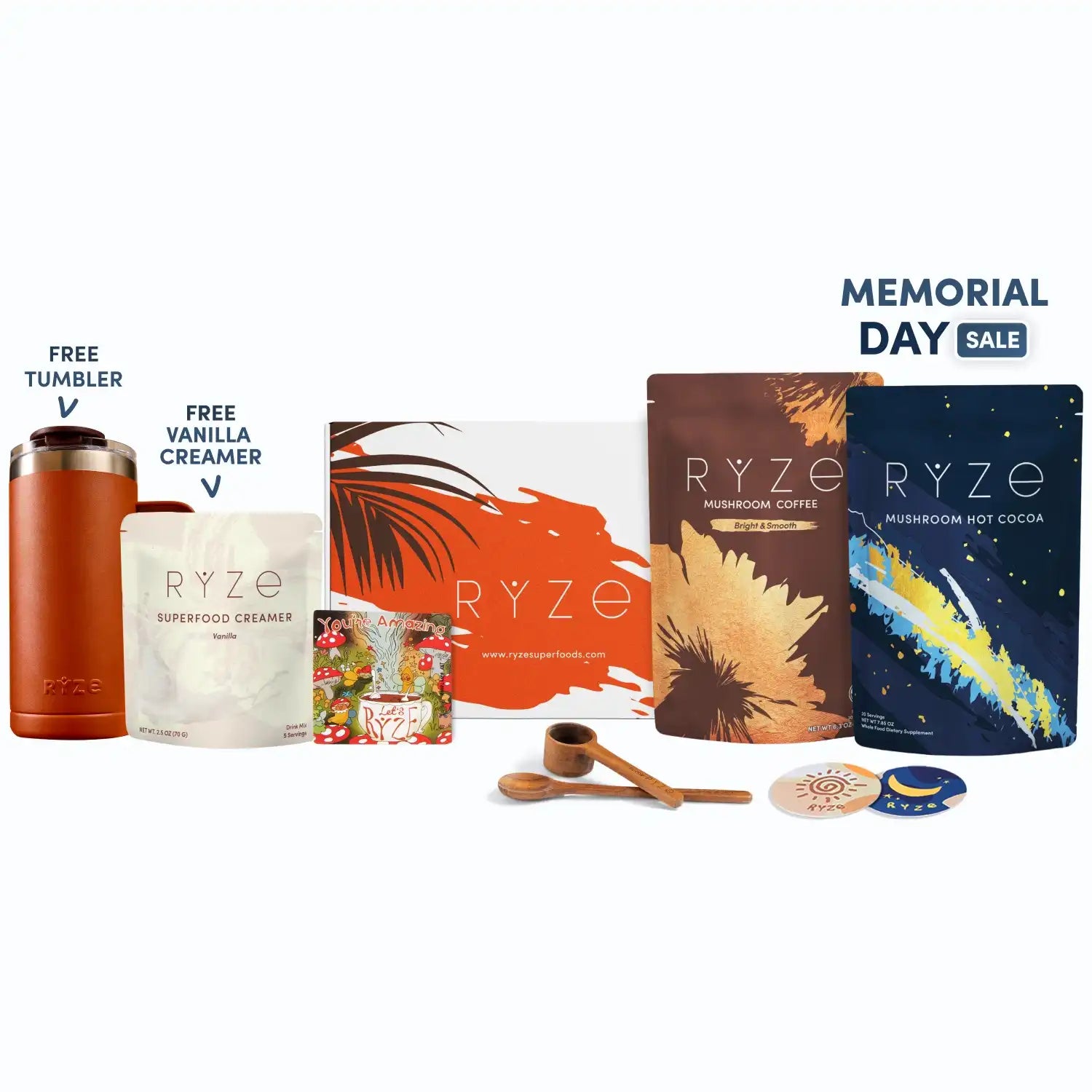 Day + Night Bundle (Coffee + Cocoa) - Mushroom Coffee