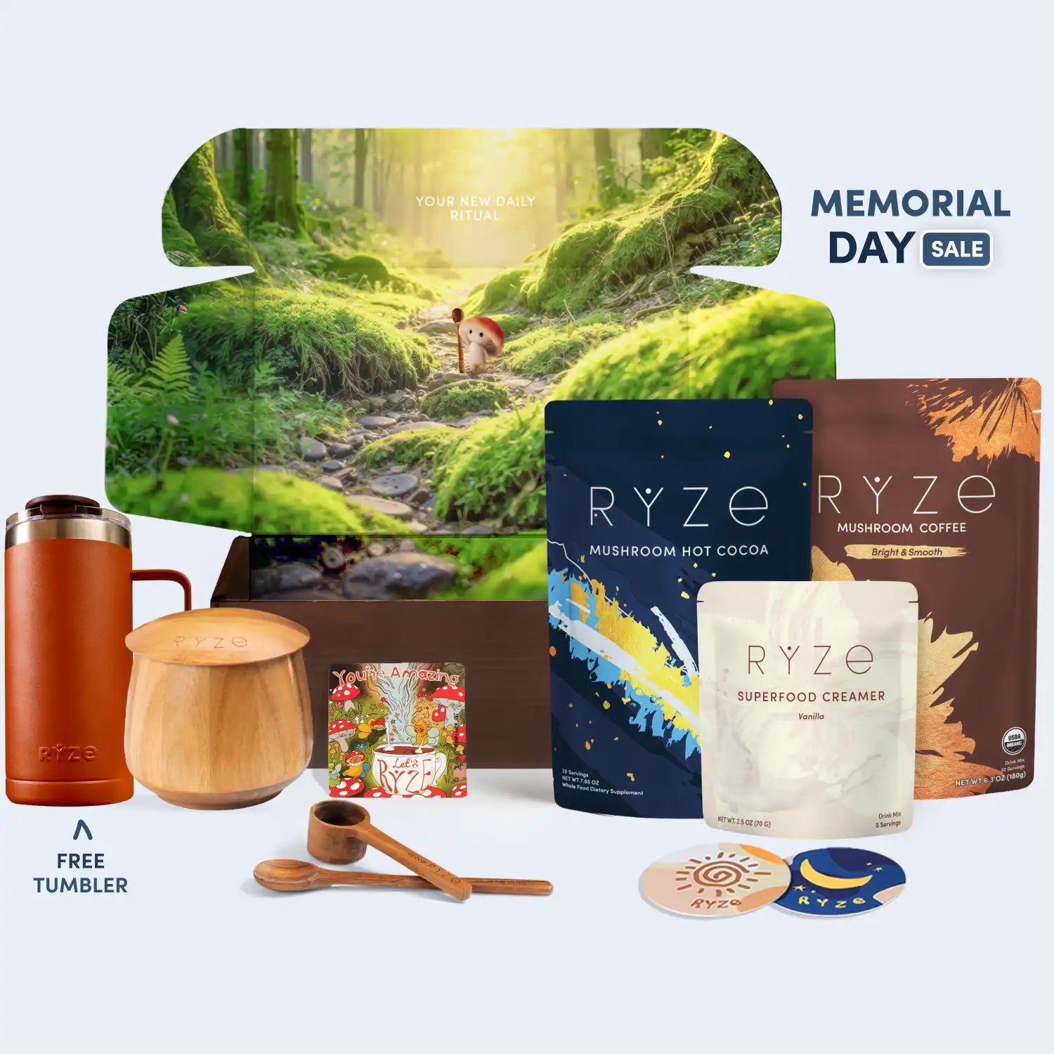 RYZE Ritual Set (Cocoa + Coffee) - No Jitters