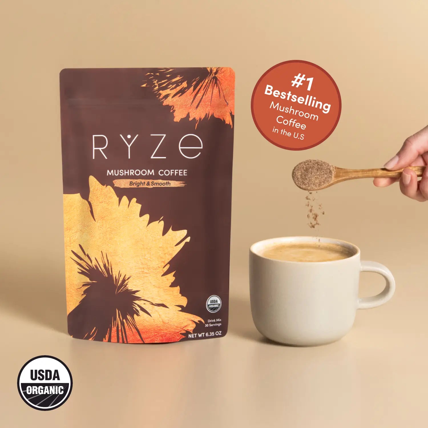 Mushroom Coffee (30 Servings) - Plant Based