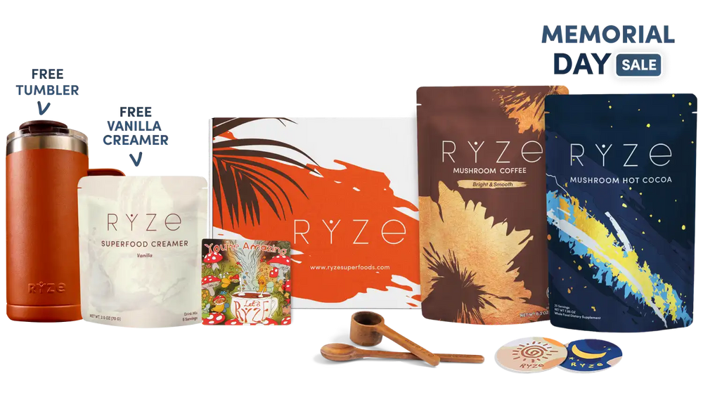 Day + Night Bundle (Coffee + Cocoa) - Mushroom Coffee